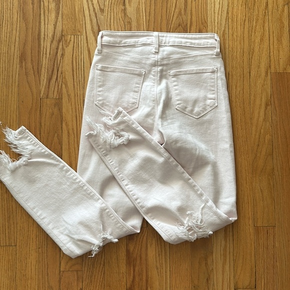 L’Agence sz 24 light pink distressed Jeans great pre owned condition - Picture 5 of 7